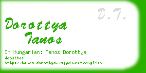 dorottya tanos business card